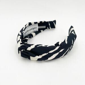 AUTUMN ADEIGBO Headband NEW Zebra Animal Print Black Hair Accessory Rare NWOT